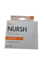 Boon Nursh 100 Silicone Pouch 3 Piece Pack 4 Ounce 118ml NEW