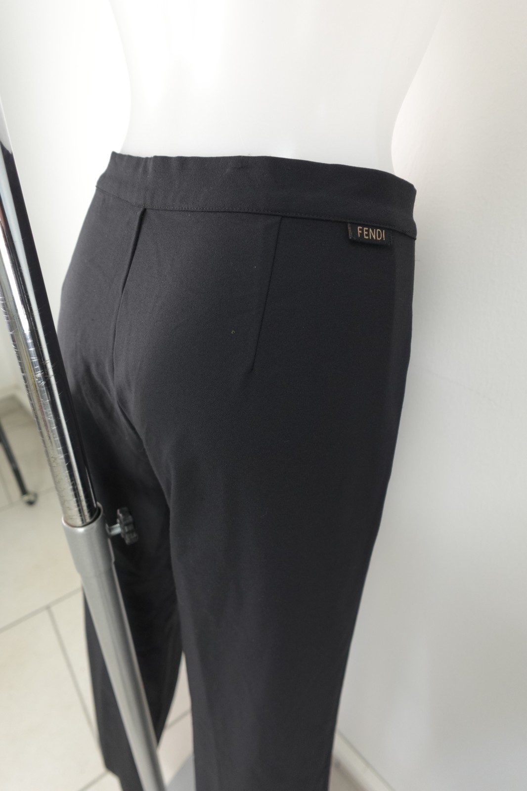 Fendi Roma Women's Trousers Size 32/46 Trousers Woman Italy Vintage Wool Palace thumbnail 8