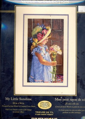 Gold Collections Cross Stitch Kit My Little Sunshine Girl Jean Monti 35259
