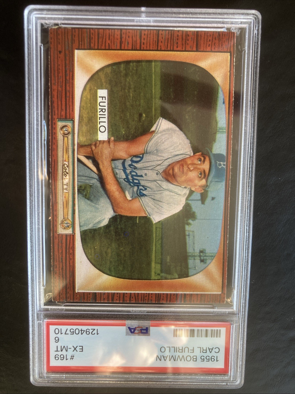 1955 Bowman - Carl Furillo #169 PSA 6