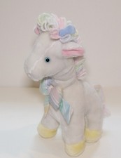 Vintage Eden Horse Stuffed Plush Toy Pastel Yarn No Music