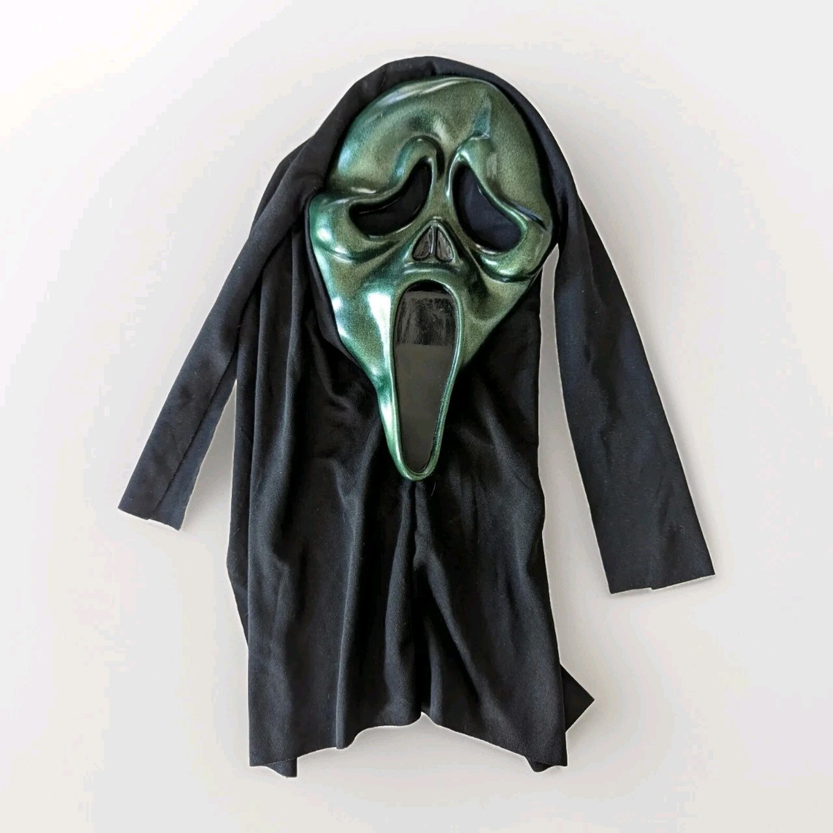 GhostFace SCREAM Mask Dark Metallic GREEN Halloween EU FUN WORLD