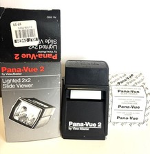 Pana-Vue 2 Slide Viewer By Viewmaster - 1987 / VINTAGE - ORIGINAL BOX MANUAL