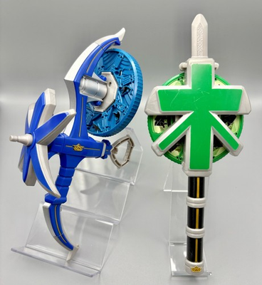#ad #ad Power Rangers Samurai Sentai Shinkenger Water Arrow amp; Wood Spear set BANDAI Toy $73.60