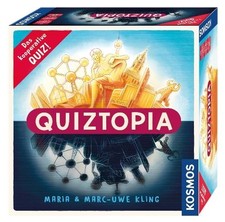 Board game Quiztopia 272x272x73mm (LxWxH) NEW Action game Family game