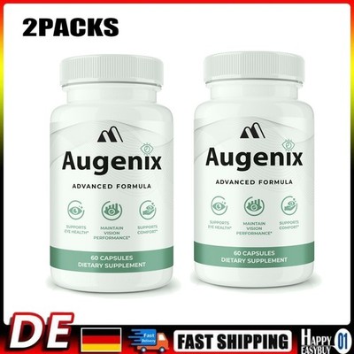 2-Pack Augenix Capsules, Advanced Eye Health & Vision Support Supplement 180ct