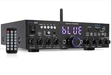 Pyle Wireless Bluetooth Home Stereo Amplifier-Multi-Channel 200 Watt Powe PDA4BU