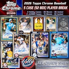 Shohei Ohtani LAD 2026 Topps CHROME 5 Case (52 Box) PLAYER Break#1