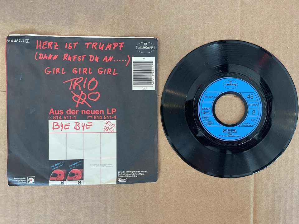 Trio – Herz Ist Trumpf (Dann Rufst Du An...) / Girl Girl Girl - Mercury 814 487- - Bild 2 von 2