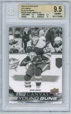 22-23 UD Series 2 David Jiricek C227 Young Guns Canvas Black & White BGS 9.5