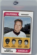 1974 Topps #276 Bobby Winkles/John Roseboro/Tom Morgan/Jimmie Reese/Parker GOOD