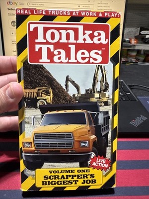 Vntg 1996 Tonka Tales VHS Scrapper s Biggest Job Live Action Recycle Dump Truck