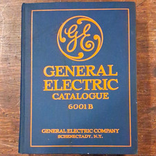 Early General Electric Catalog 6001 B Hardcover 1925 Vintage Industrial GE