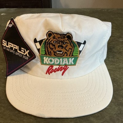 Vtg Kodiak Racing Embroidered Adjustable Snapback Trucker Hat Cap Tobacco New 