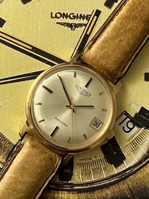Longines Uhr - Record - Dato - 18K - Vintage - 3 Monate Garantie