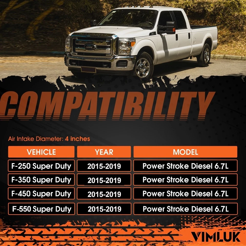 2015-2019 Ford F250 F350 F450 F550 6.7L Powerstroke Diesel Turbo Exhaust Pipe Foto 2 de 4