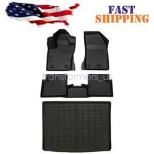 Tpe 3d Floor Mats Trunk Cargo Liner For 2015-2023 Jeep Renegade All-weather
