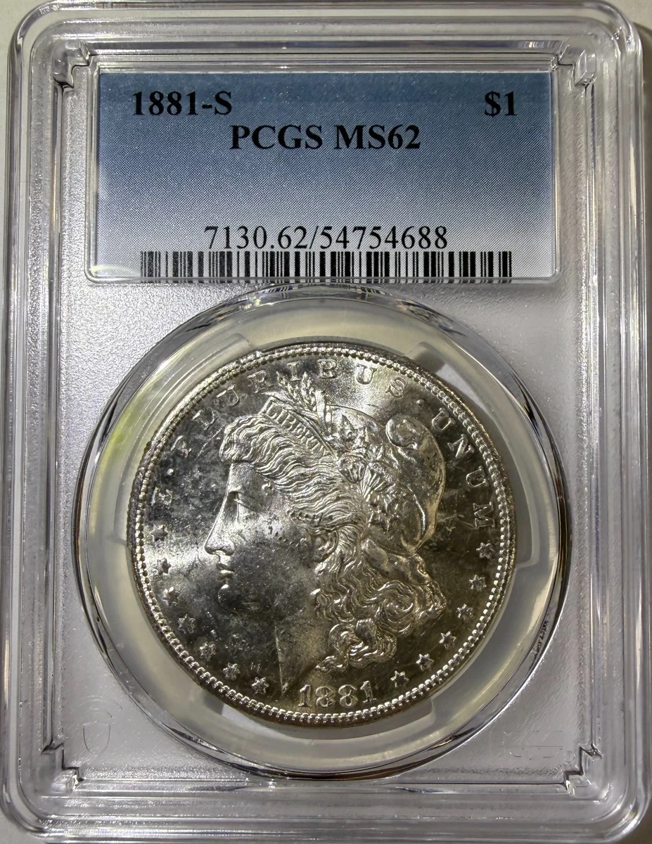 MS 62 Graded 1881 Year Morgan US Dollars (1878-1921) for sale | eBay