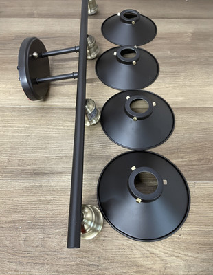 Trans Globe Lighting 20514 ROB Griswald 4 Light 34'' Bathroom Vanity Light - READ