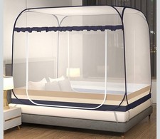 Jsanh Folding Mosquito Net Tent Canopy Curtains for Beds Pop Up Mosquito Net