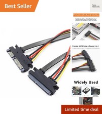 SATA III 22-Pin Data and Power Cable - 19.7 Inches for Enhanced Connectivity