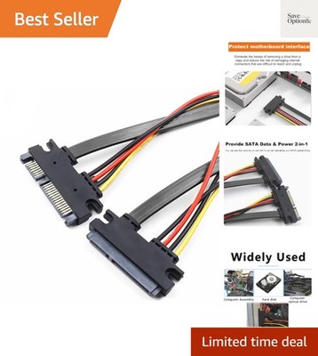 SATA III 22-Pin Data and Power Cable - 19.7 Inches for Enhanced Connectivity