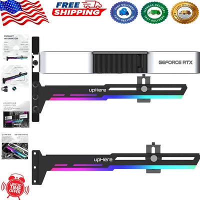 Innovative Sturdy GPU Support with 5V ARGB Strip   Elevate Your PC Aesthetics