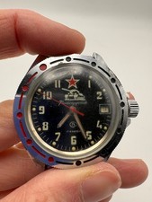OROLOGIO russo militare URSS Vostok Komandirskie carro armato NON FUNZIONANTE