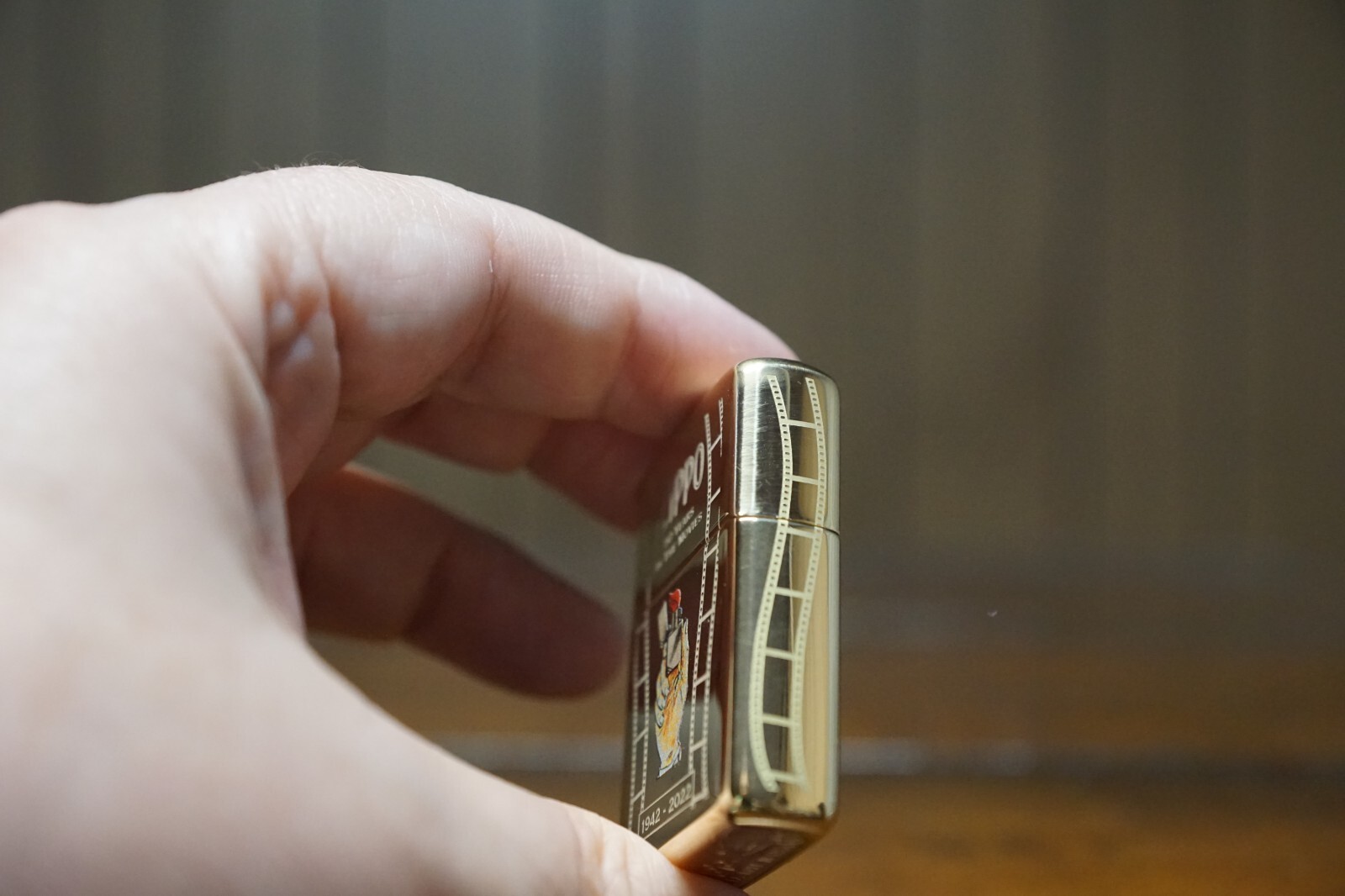 ZIPPO 80 YEARS IN THE MOVIES BRASS LIMITED ZIPPO LIGHTER MINT IN BOX