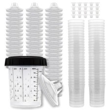 Disposable Paint Spray Cups System - 190 Mic - Size 200ml-6oz -73802 Disposable Paint Spray Cups System - 190 Mic - Size 200ml-6oz -73802