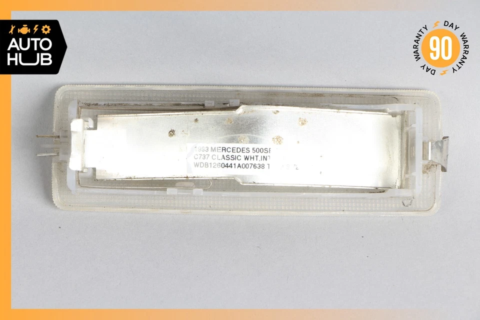 Luz domo superior trasera 82-91 Mercedes W126 560SEC 560SEL 1268200101 OEM Foto 4 de 4