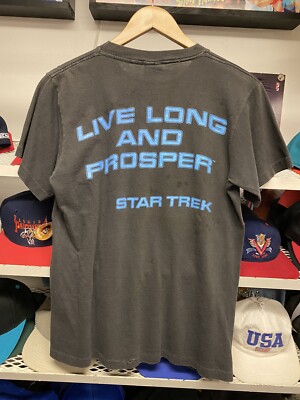 Vintage 1991 Star Trek Spock Black T Shirt Sz Medium | eBay
