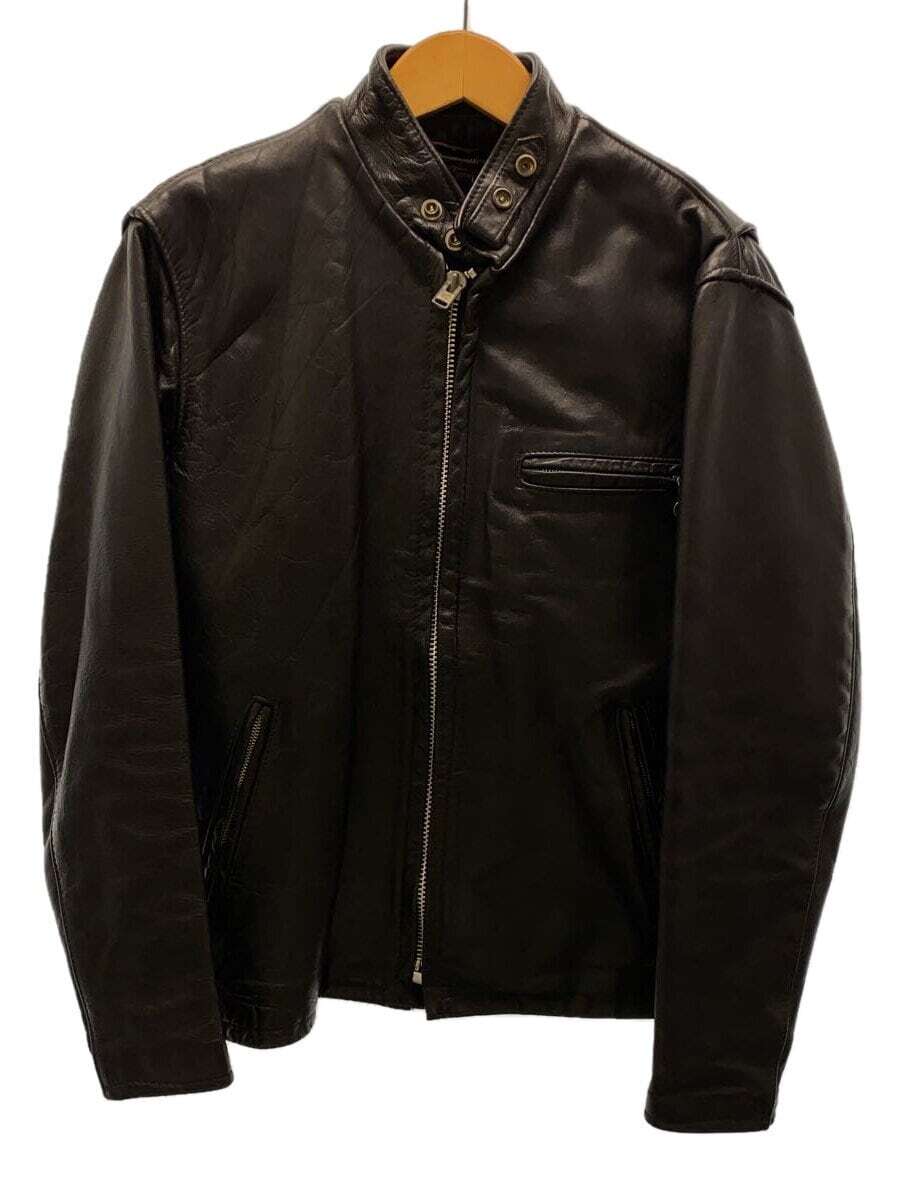 Schott SINGLE RIDERS Jacket leather black 36 Used | eBay