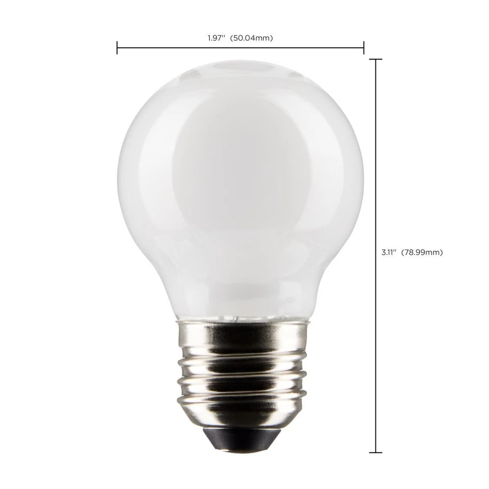 SATCO S21224 - 5.5 Watt G16.5 LED Candelabra Bulb - 3000K - 120 Volts (6 Pack) - Image 3 of 4