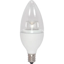 Satco S8950 - 2.8 Watt B11 Light LED Bulbs - 3000K - 120 Volt (6 Pack)