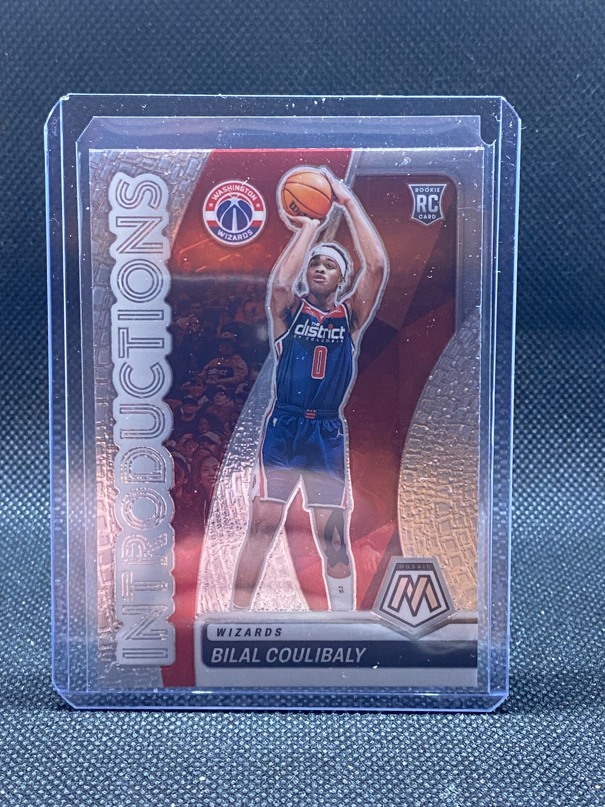 2023-24 Panini Mosaic BILAL COULIBALY Wizards INTRODUCTIONS INSERT SP ROOKIE #19