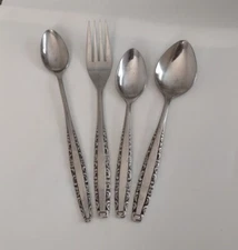 Vintage Oneida Northland LOVE STORY Stainless Flatware Sugar Spoon Fork Spoon