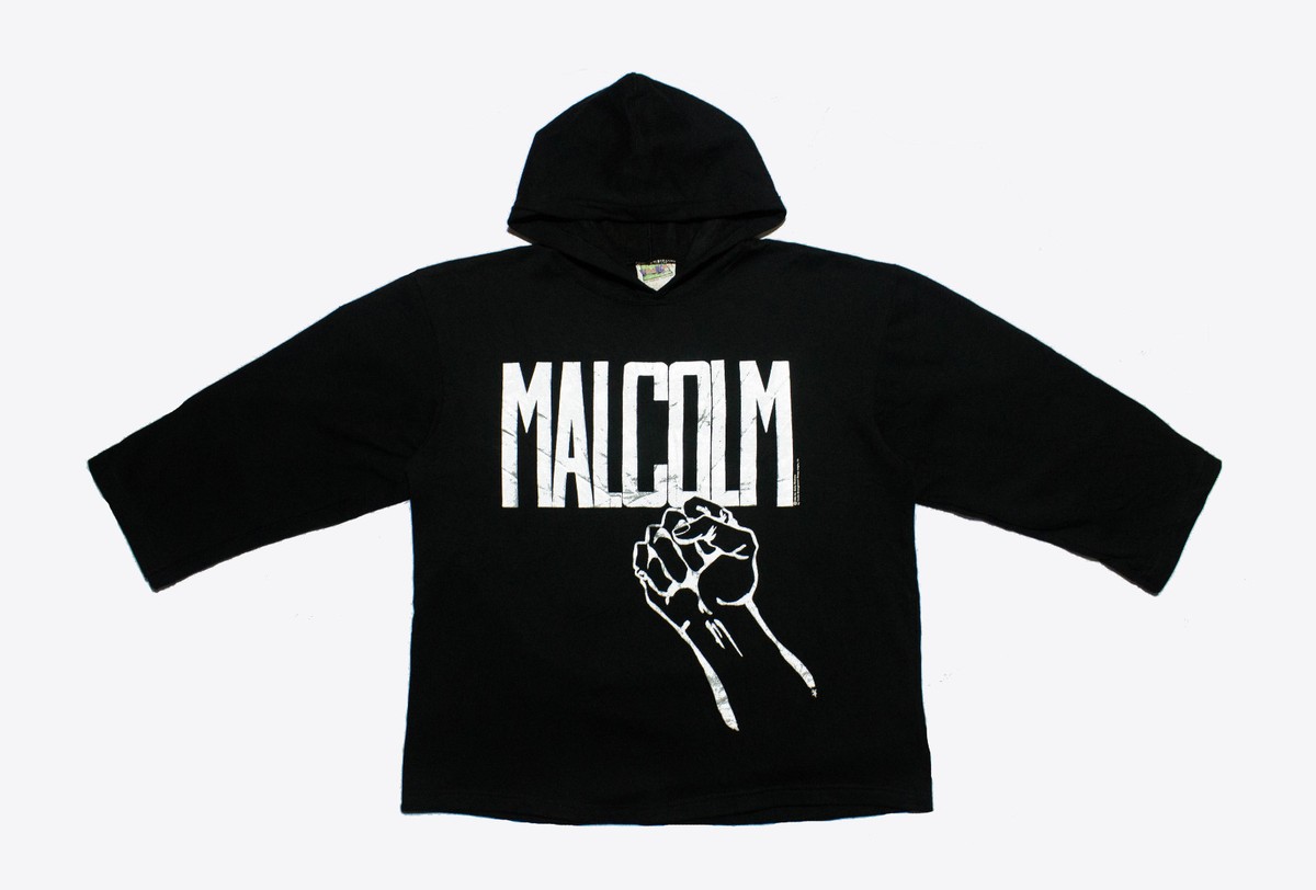 Vintage 90s Malcolm X Hoodie Sweatshirt 1992 Dr. Betty Shabazz 