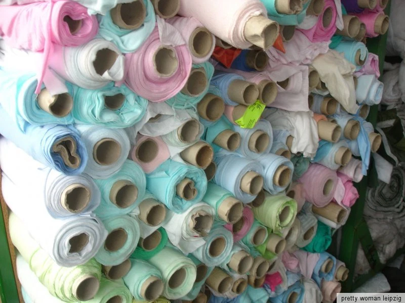 1 Kilogramm Stoffpaket nur Jerseystoffe, hell, dunkel und gemustert - Bild 2 von 4