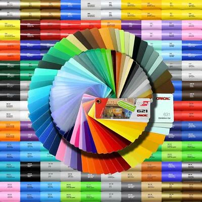 Möbelfolie 6,5€/m² Oracal 621 Glanz 631 Matt Plotterfolie Plotter Folie Orafol