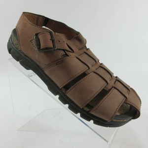 ecco brown leather sandals