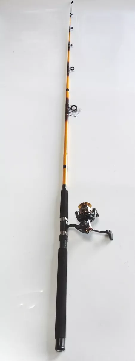 Nite Stick Catfish Spinning Combo 9' 2PC Rod Glow Tip Yellow/ 6 BB Reel