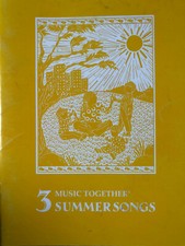Music Together 2005 Summer Songs Collection Book Kid's Folk Music VGUC