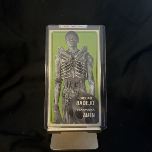 G.A.S.Bolaji Trading Cards Badejo Green Open Edition Xenomorph Alien 1979 - Afbeelding 1 van 2