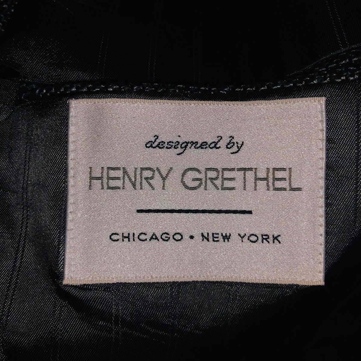Vintage Henry Grethel Mens Jacket SZ M Gray Plaid Check Sports 