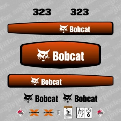 4.11 Bobcat 323 - Excavator decal aufkleber sticker adesivo set