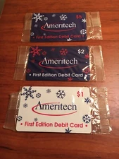Vintage 3 Ameritech Debit Calling Cards Expired