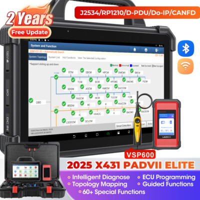 LAUNCH X431 PAD VII ELITE PAD7 Car+Truck Heavy Duty ADAS Diagnostic Scanner Tool