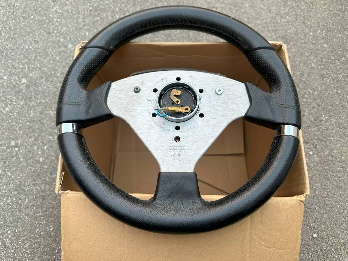 Rare MOMO MILLENIUM EVO Steering Wheel 32cm Leather KBA70261