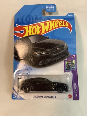 Hot Wheels 2021 Jaguar XE SV Project 8 #085 Black 